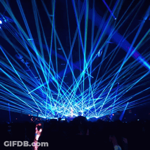 Dazzling Laser Lights Spectacle GIF