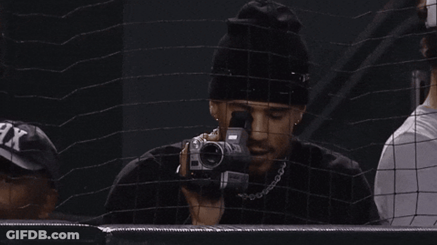 Dbacks Fan Filming The Game GIF