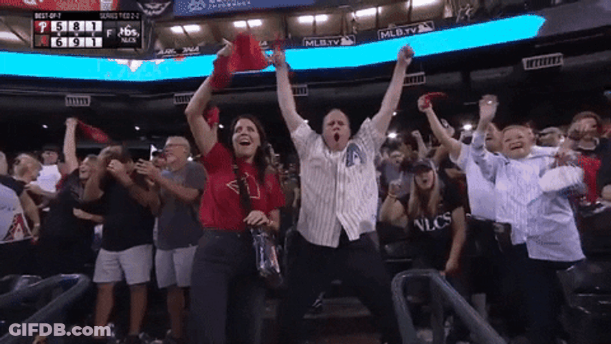 Dbacks Fan Waving Their Handkerchief GIF