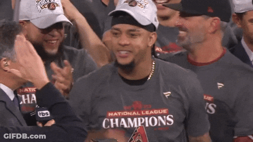 Dbacks Player High Fiving Someone GIF