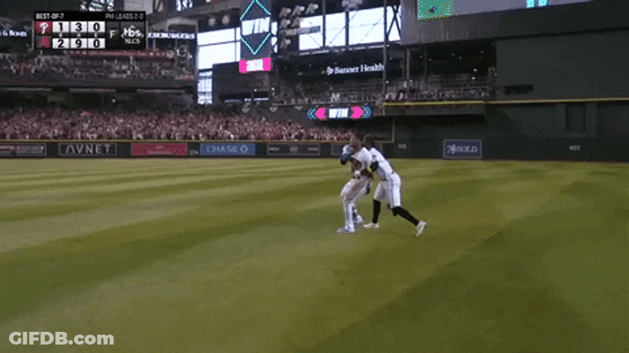 Dbacks Player Lift By Teammate GIF