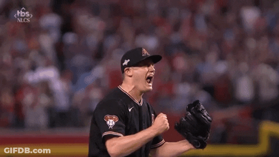 Dbacks Player Shouting With All Of His Strength GIF