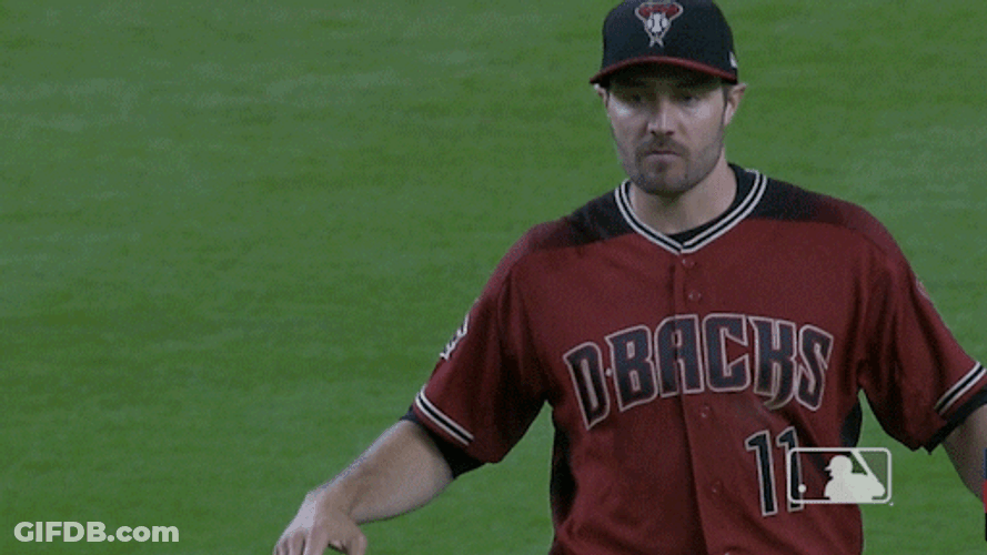 Dbacks Players Gesturing Hand Like Snake GIF