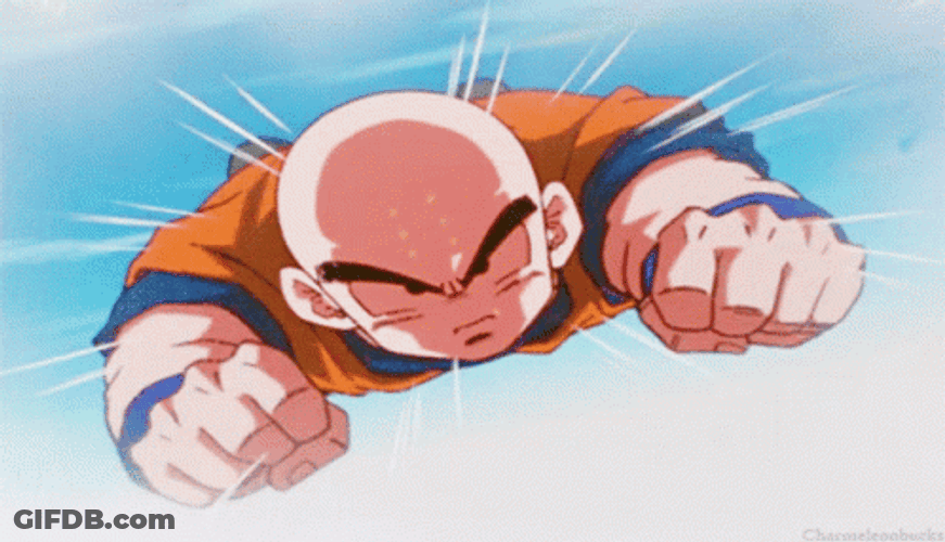 Dbz Flying Krillin GIF