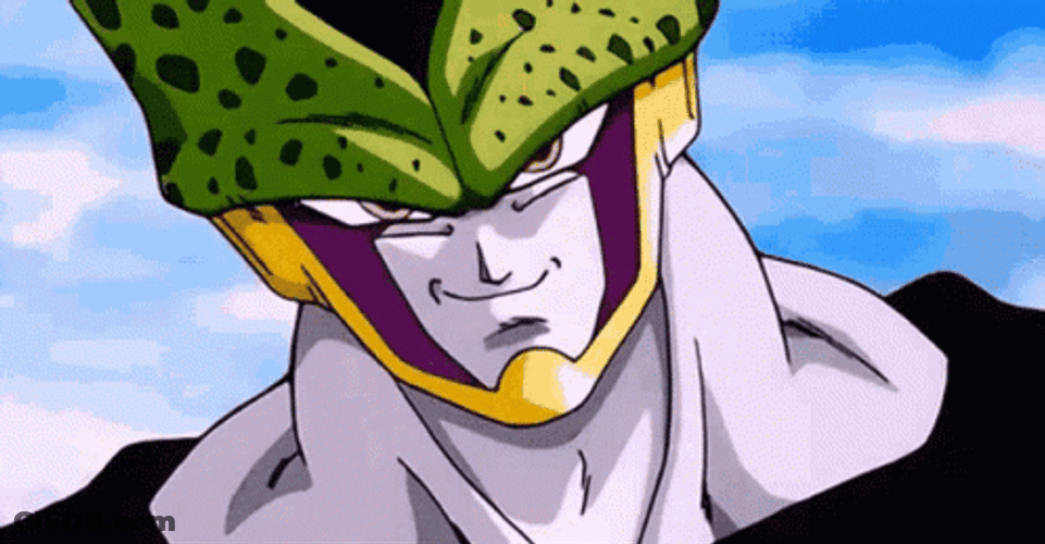 Dbz Smirking Cell GIF
