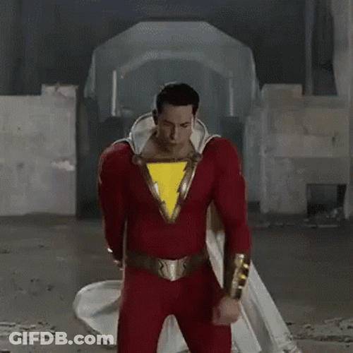 DC Comics Superhero Billy Batson Shazam Floss Dance GIF