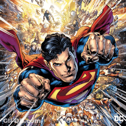 DC Comics Superhero Clark Kent Superman Flying GIF