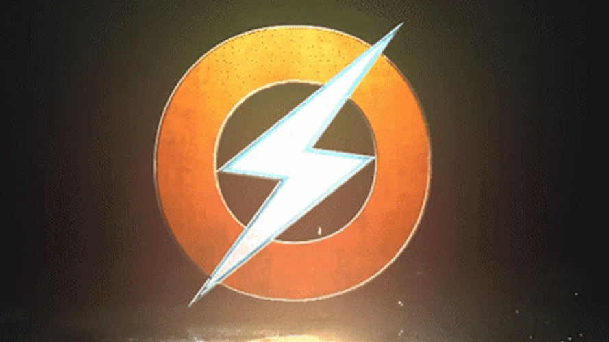 DC Comics Superhero The Flash Animated Logo GIF