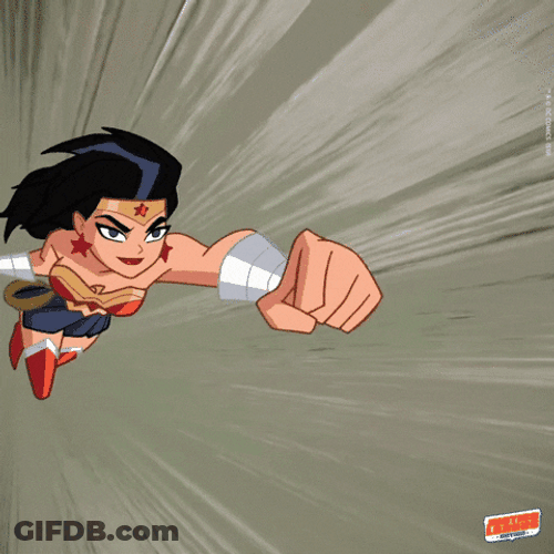 DC Comics Wonder Woman Dodging Attacks GIF