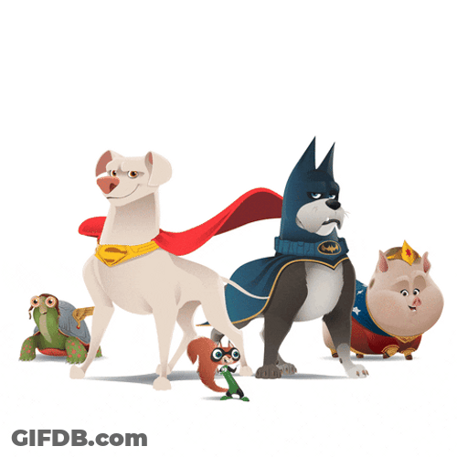 DC League Of Super-Pets Super-Dog Krypto's Team GIF