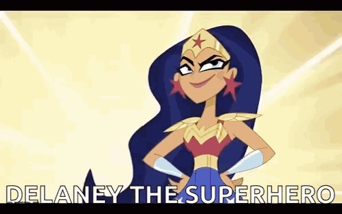 DC Super Hero Girls Wonder Woman Saying Delaney The Superhero GIF