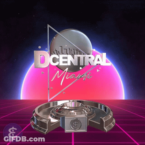 Dcentral Miami With Pink And Blue Planet GIF