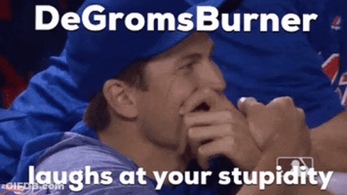 De Groms Burner Jacob De Grom GIF