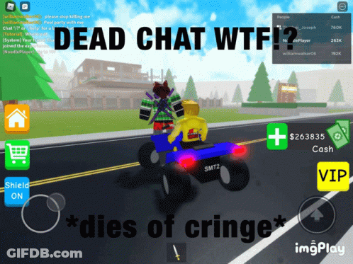 Dead Chat WTF Dies Of Cringe Video Game Screenshot GIF