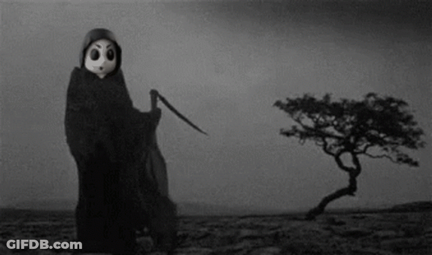 Dead Head Grim Reaper Shadow GIF