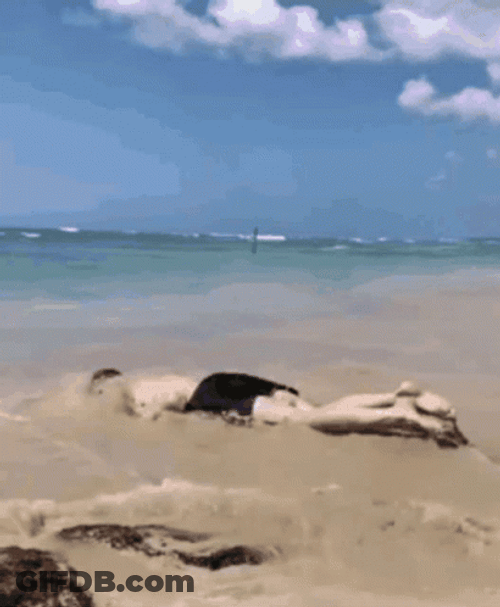 Dead Inside Man Worm Crawl GIF