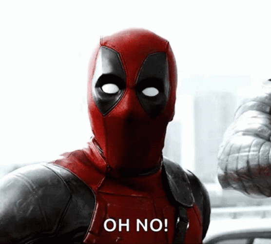 Dead Pool Oh No GIF