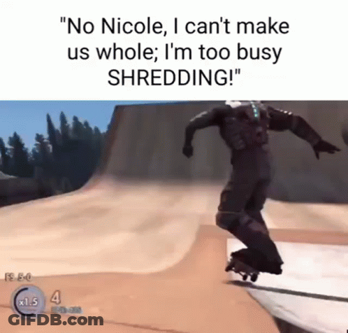 Dead Space Man And Woman Posing GIF