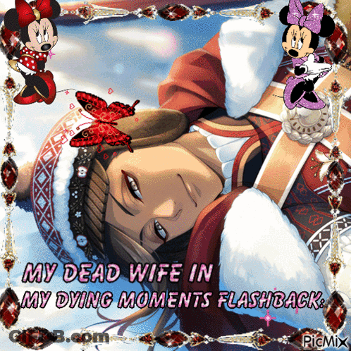 Dead Wife With Mickey Mouse And Minnie Mouse GIF