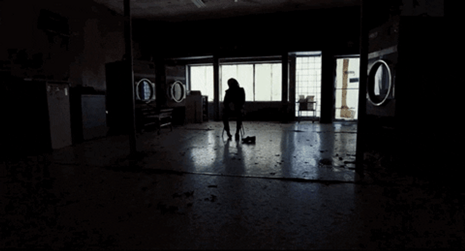 Dead Woman With Spider GIF