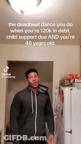 Deadbeat Dance 120K In Debt Child Support Due 40 Years Old GIF
