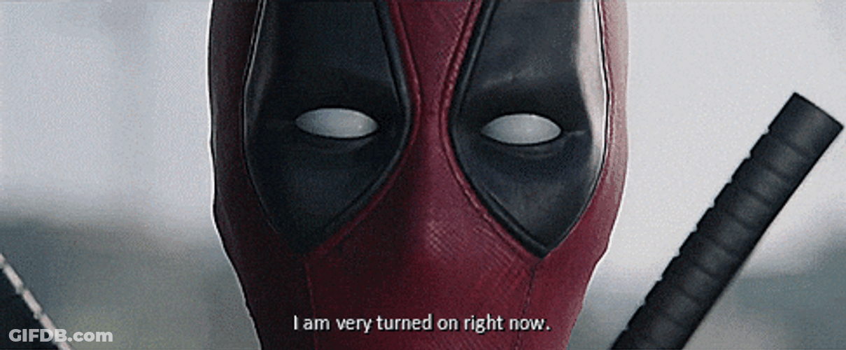 Deadpool Dance After Saying Turned On Right Now GIF