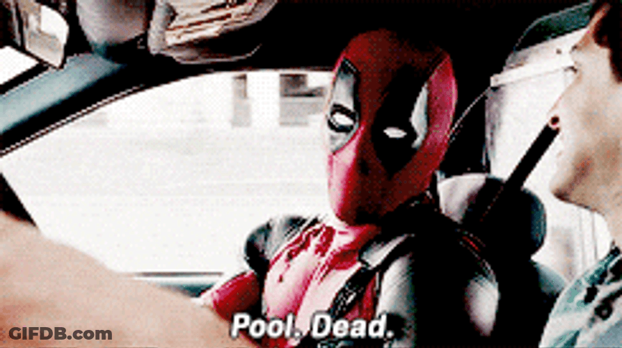 Deadpool Dance And Saying Pool Dead GIF