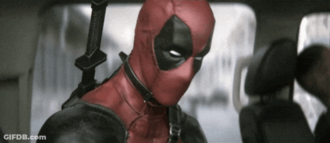 Deadpool Dance And Waive Hands GIF