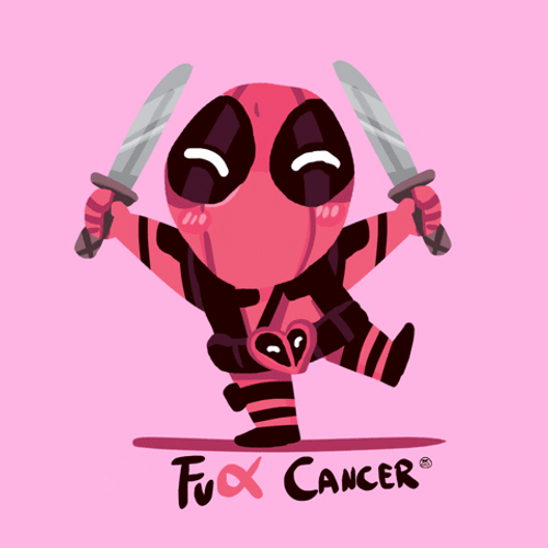 Deadpool Dance Fight For Cancer GIF