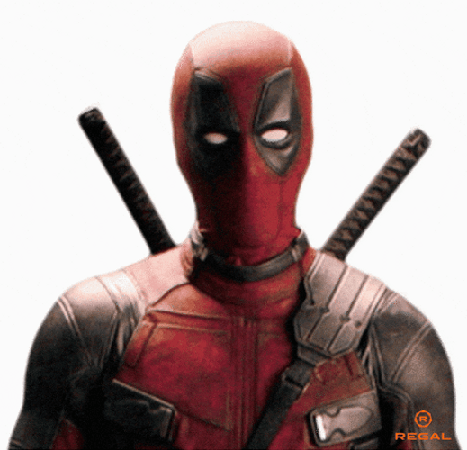 Deadpool Doing I Am Ok Sign And Dance GIF