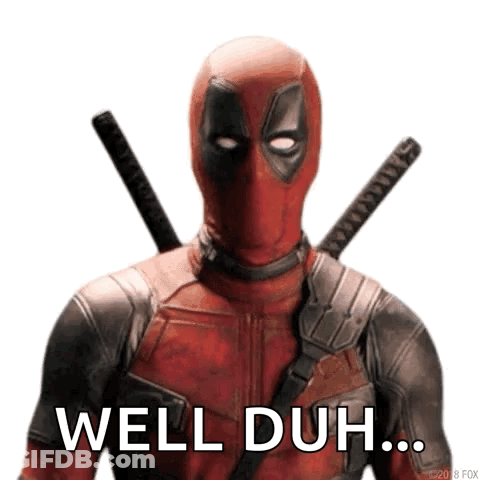 Deadpool Is Wearing A Samurai Costume And Holding Two Swords In His Hands . GIF