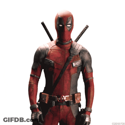 Deadpool Saying Goodbye Turn Back And Dance GIF