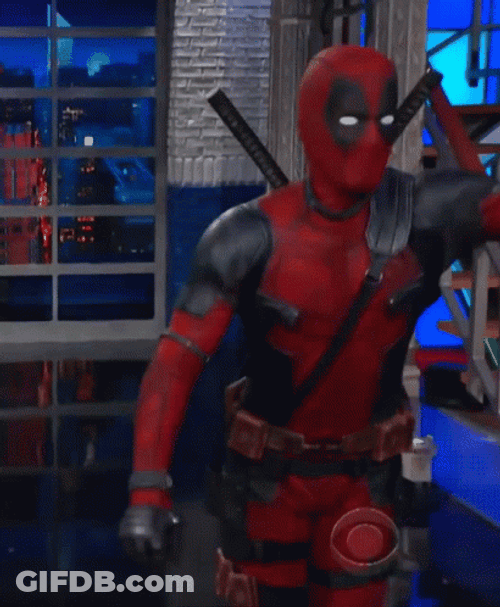 Deadpool Taking A Bow GIF