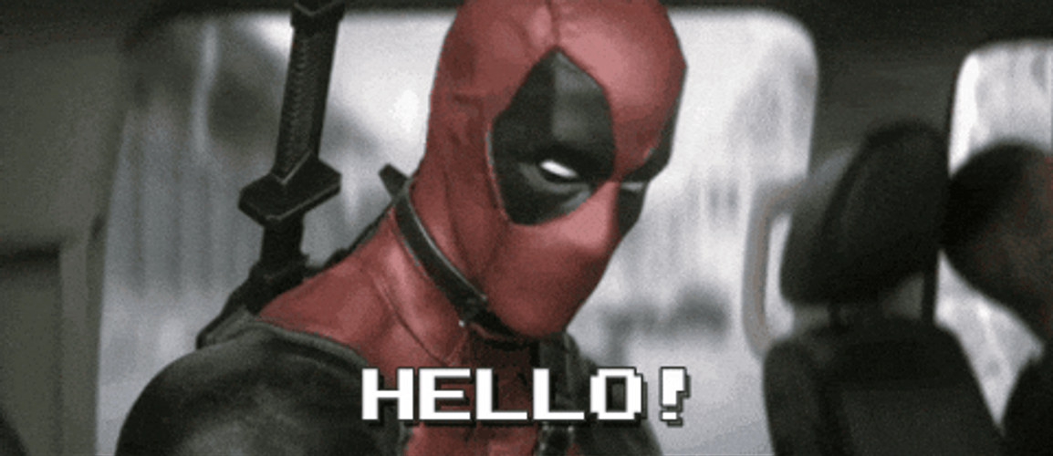 Deadpool Waive And Said Hello And Dance GIF