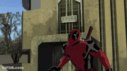 Deadpool With Sword GIF