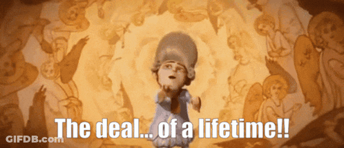 Deal Of A Lifetime Advertised GIF