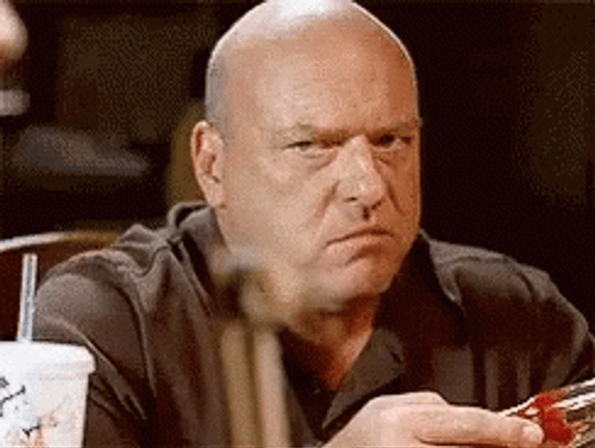 Dean Norris Chewing Gum GIF