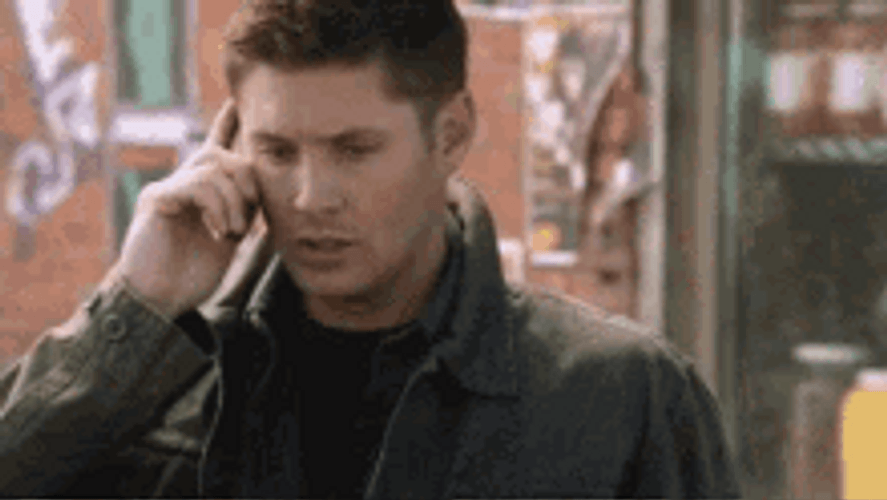 Dean Winchester Ending Phone Call Shaking Head GIF