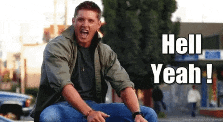 Dean Winchester Hell Yes Moves GIF