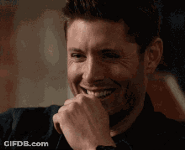 Dean Winchester Laughing Out Loud GIF