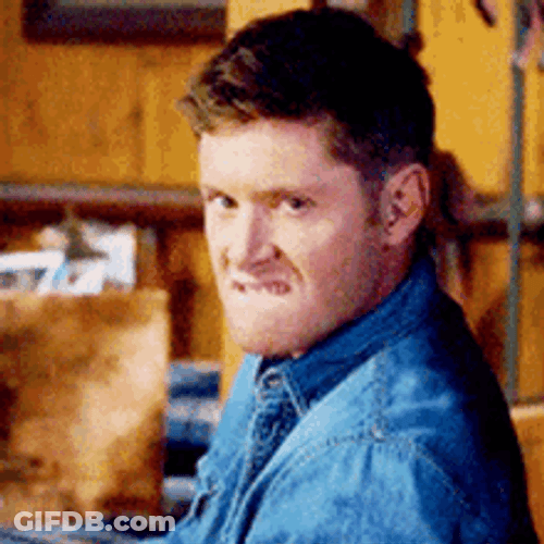 Dean Winchester Lip Bite Fierce GIF