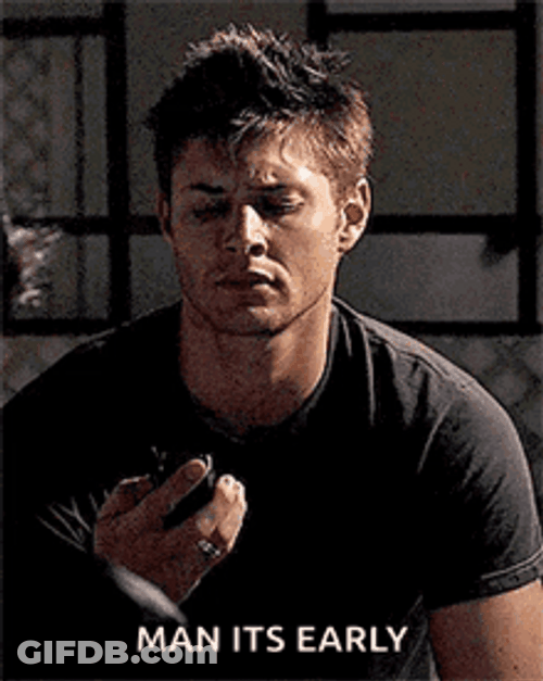Dean Winchester Serious Face Checking Time GIF