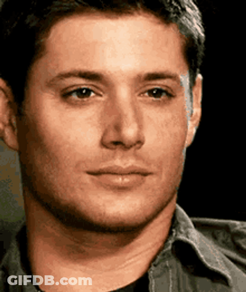 Dean Winchester Sip Glass Smirk GIF