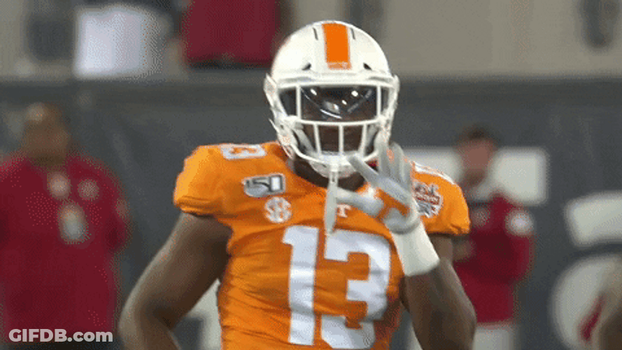 Deandre Johnson Rocky Top Player Waving GIF