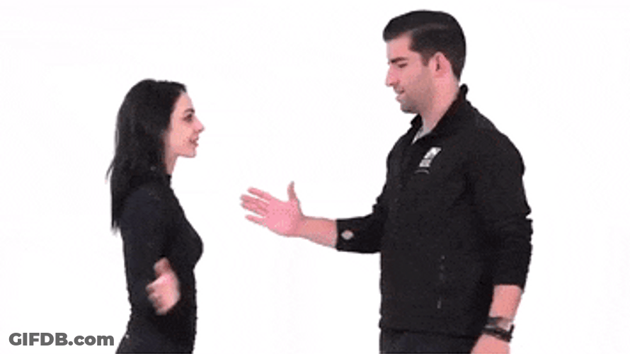 Deanna And Nate Handshake GIF