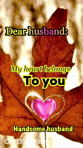 Dear Husband My Heart Belongs To You GIF