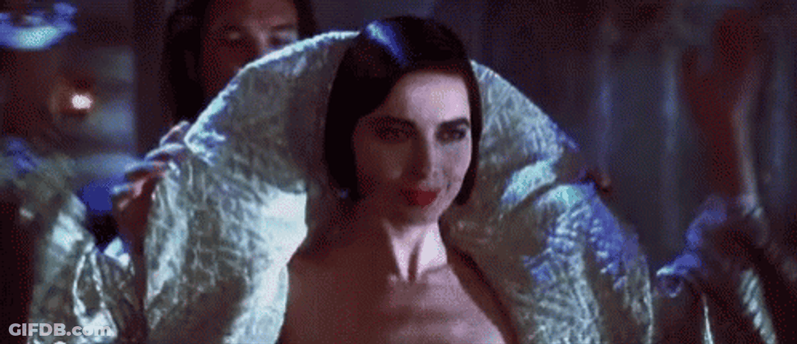 Death Becomes Her Lisle Von Rhuman Touching Dress GIF