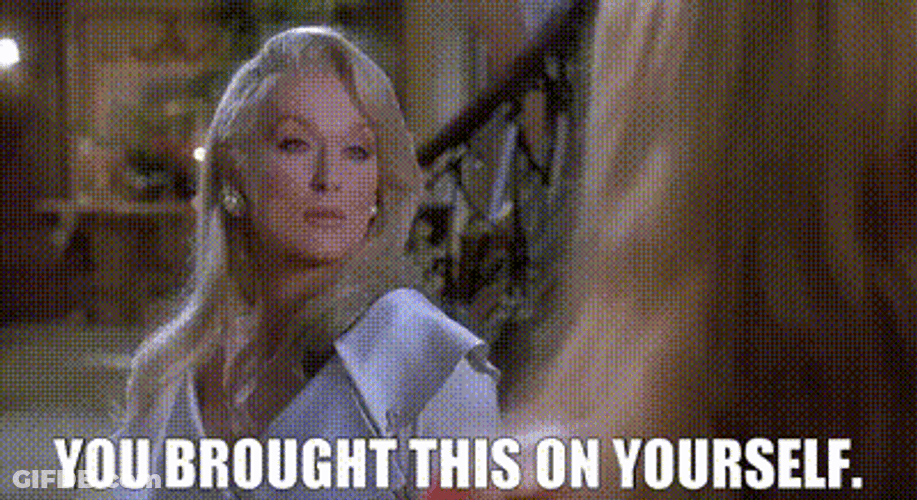Death Becomes Her Madeline Brought This On Yourself GIF