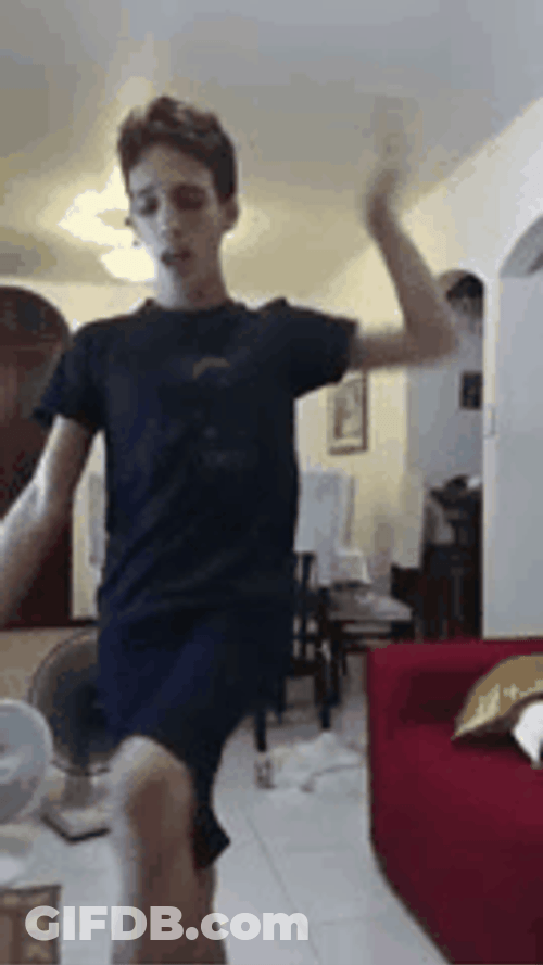 Death Drop At House White Guy GIF