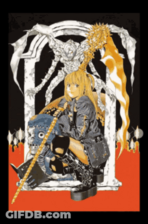 Death Note Angel Misa Amane Golden Scythe GIF